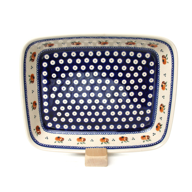 ポーランド陶器　オーブン皿・スクエア・大