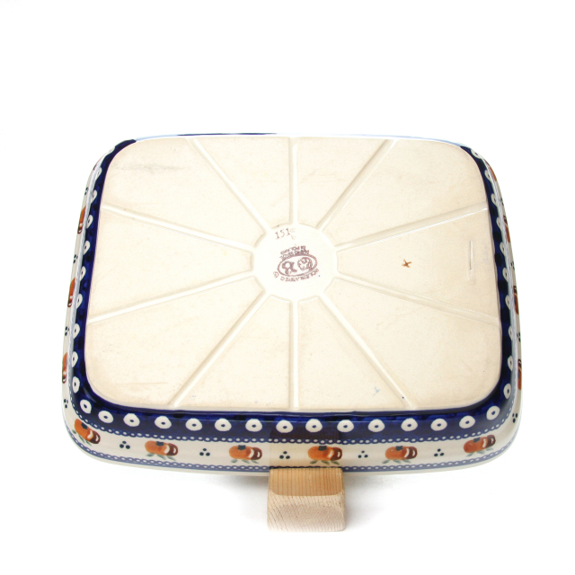 ポーランド陶器　オーブン皿・スクエア・大