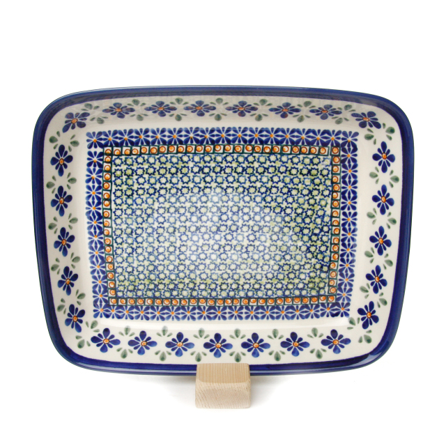 ポーランド陶器　オーブン皿・スクエア・大