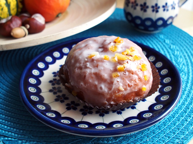 ポーランド陶器　平皿φ16cm