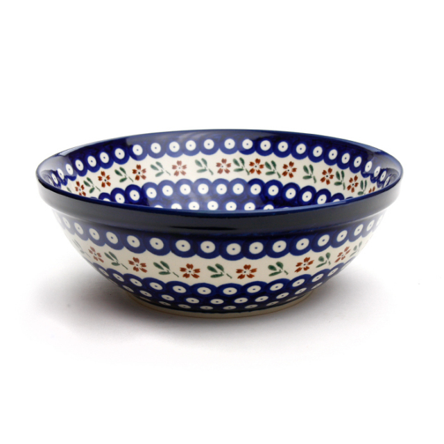 ポーランド陶器　ボウル・大