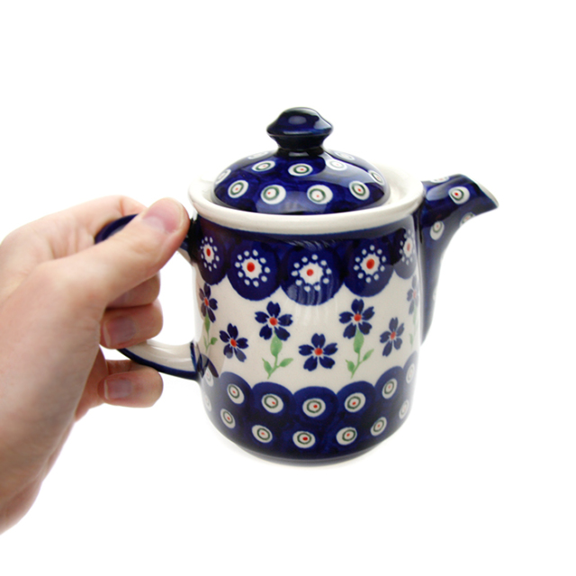 ポーランド陶器　コーヒーポット