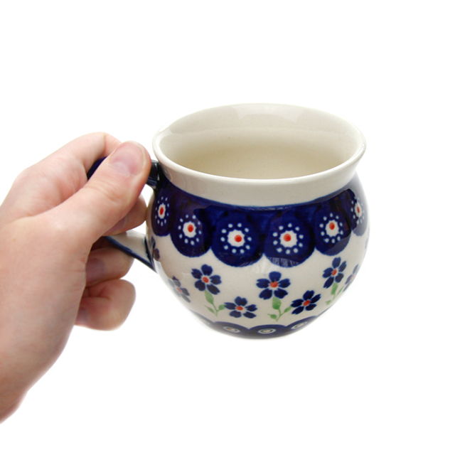 ポーランド陶器　ポーリッシュマグ・大