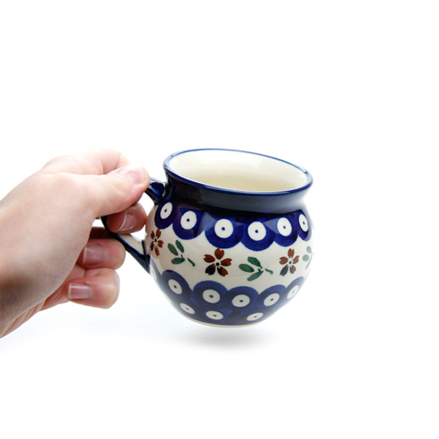 ポーランド陶器　ポーリッシュマグ・小