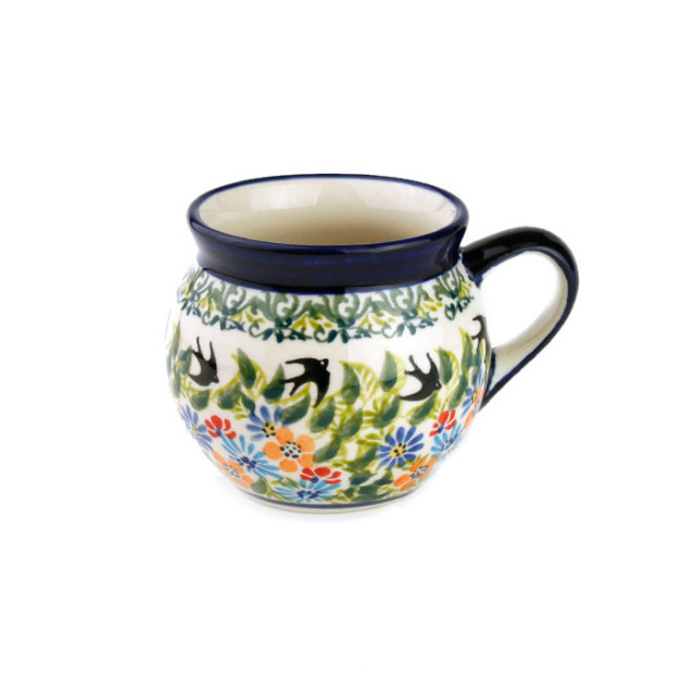 ポーランド陶器　ポーリッシュマグ・小