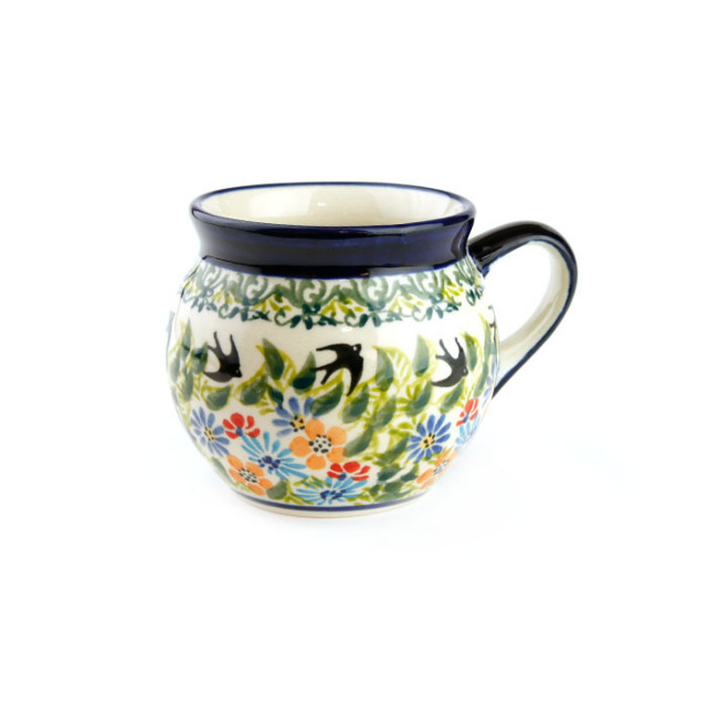ポーランド陶器　ポーリッシュマグ・小