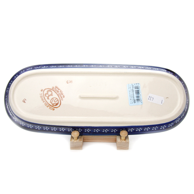 ポーランド陶器 オーバルトレイ