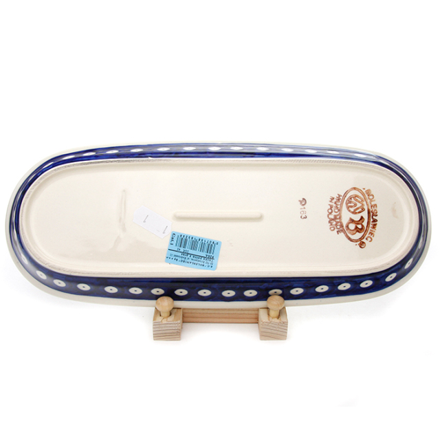 ポーランド陶器 オーバルトレイ