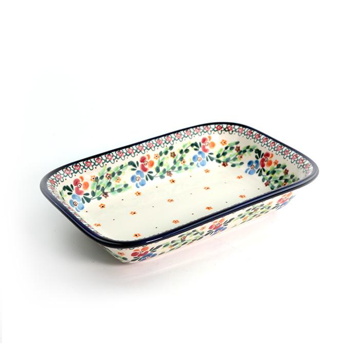 ポーリッシュポタリー ミレナ社 ポーランド食器 スクエア皿 2枚