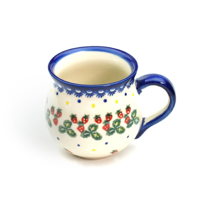 新品　ポーリッシュポタリー　野の花冠　プレート　マグカップ　りんごポット　セット マグカップ（小）ポーリッシュポタリー(ポーランド食器)