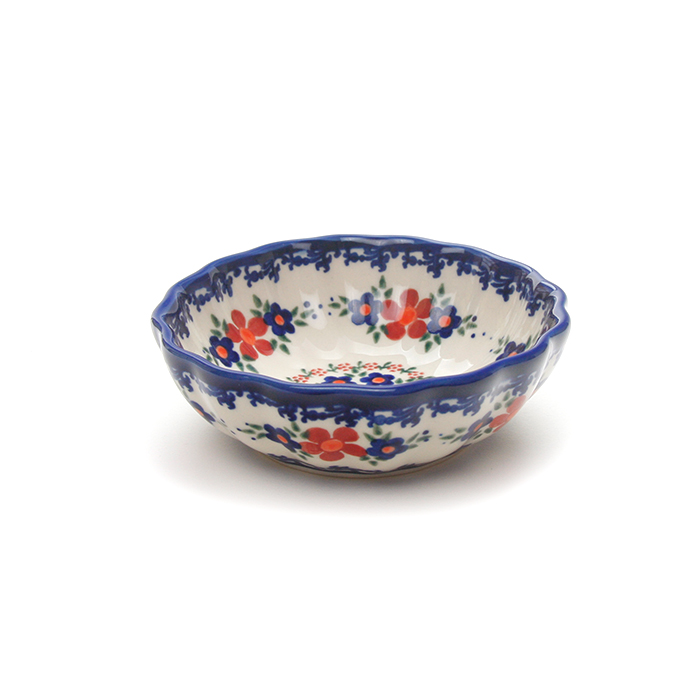 ポーランド陶器  	菊鉢φ12cm