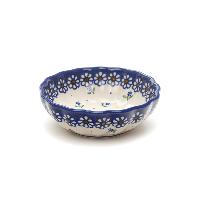 菊鉢φ12cm・ポーリッシュポタリー（ポーランド食器）