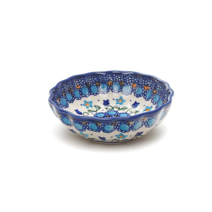 ポーランド陶器  	菊鉢φ12cm