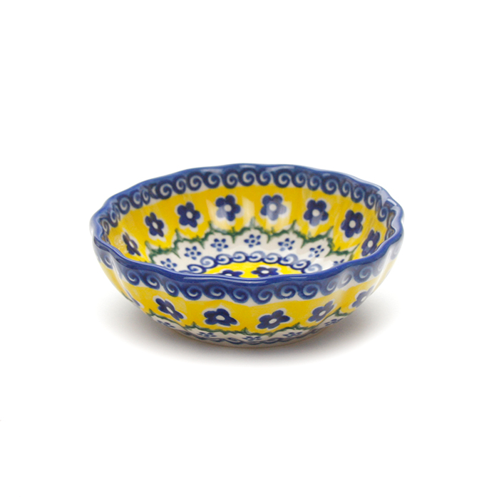 ポーランド陶器  	菊鉢φ12cm
