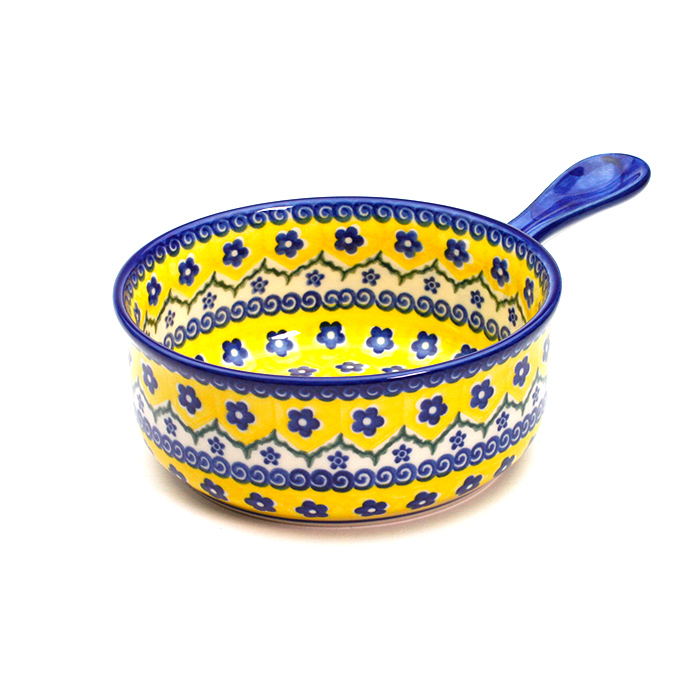 オーブン皿（ラウンド）ポーリッシュポタリー(ポーランド食器)