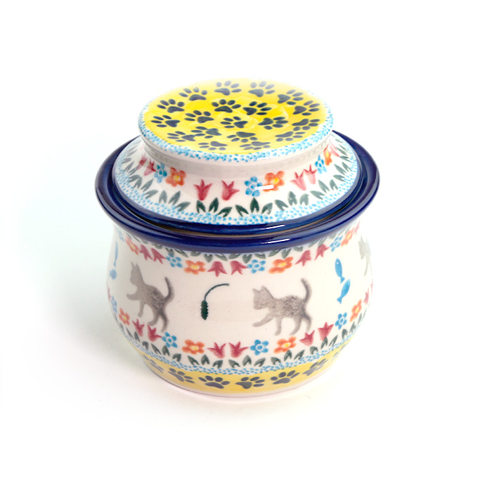 フレンチバターディッシュ・ポーリッシュポタリー(ポーランド食器)