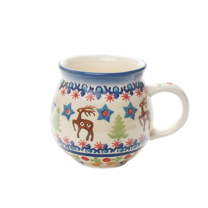 ポーランド陶器　ポーリッシュマグ・小