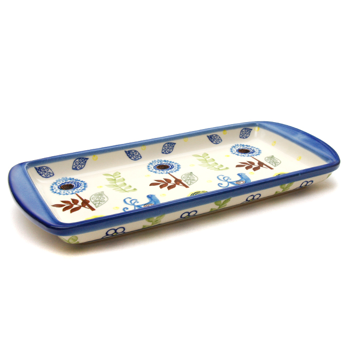 ポーランド陶器　スクエアトレイ