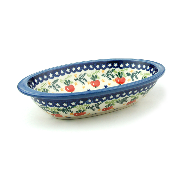 ポーランド陶器　オーブン皿・オーバル・S