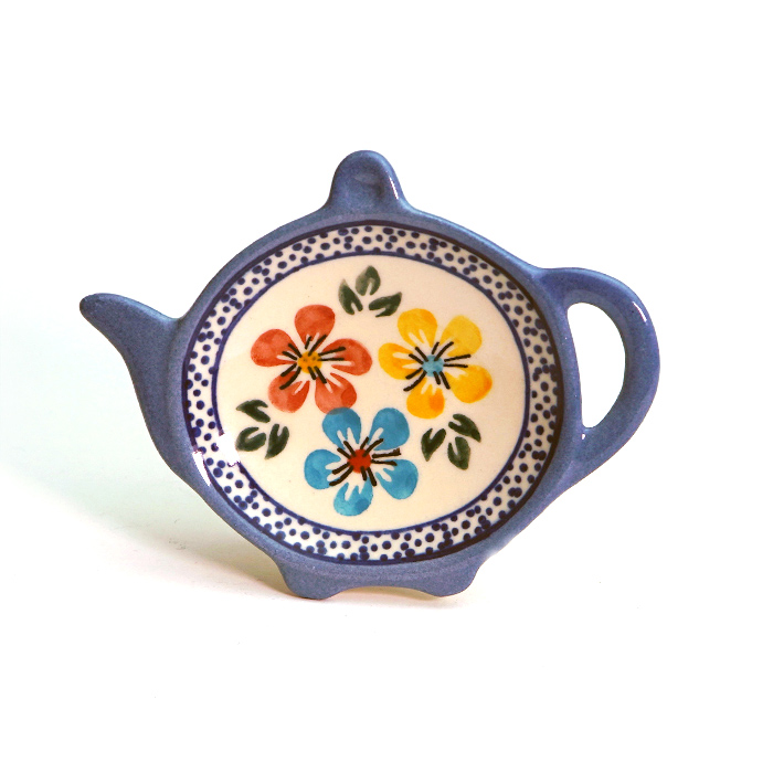 ポーリッシュ陶磁器スプーン ティーバックレスト ポーリッシュポタリー ティースプーン L1-ALC1 北欧風 おしゃれ