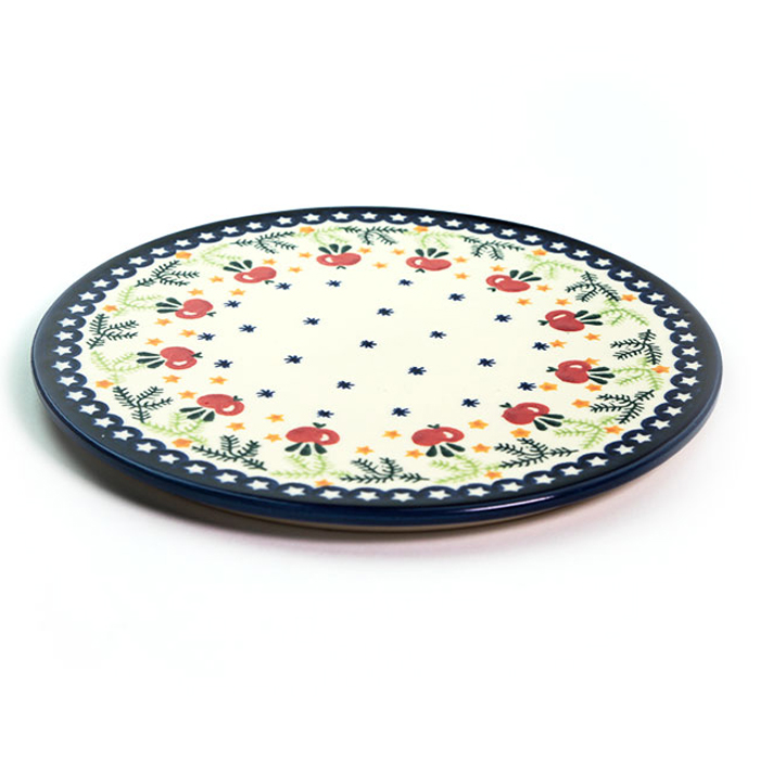 【セール】新品　ポーランド食器　【OUTLET】　スープ鍋 鍋敷き・ポーリッシュポタリー(ポーランド食器)