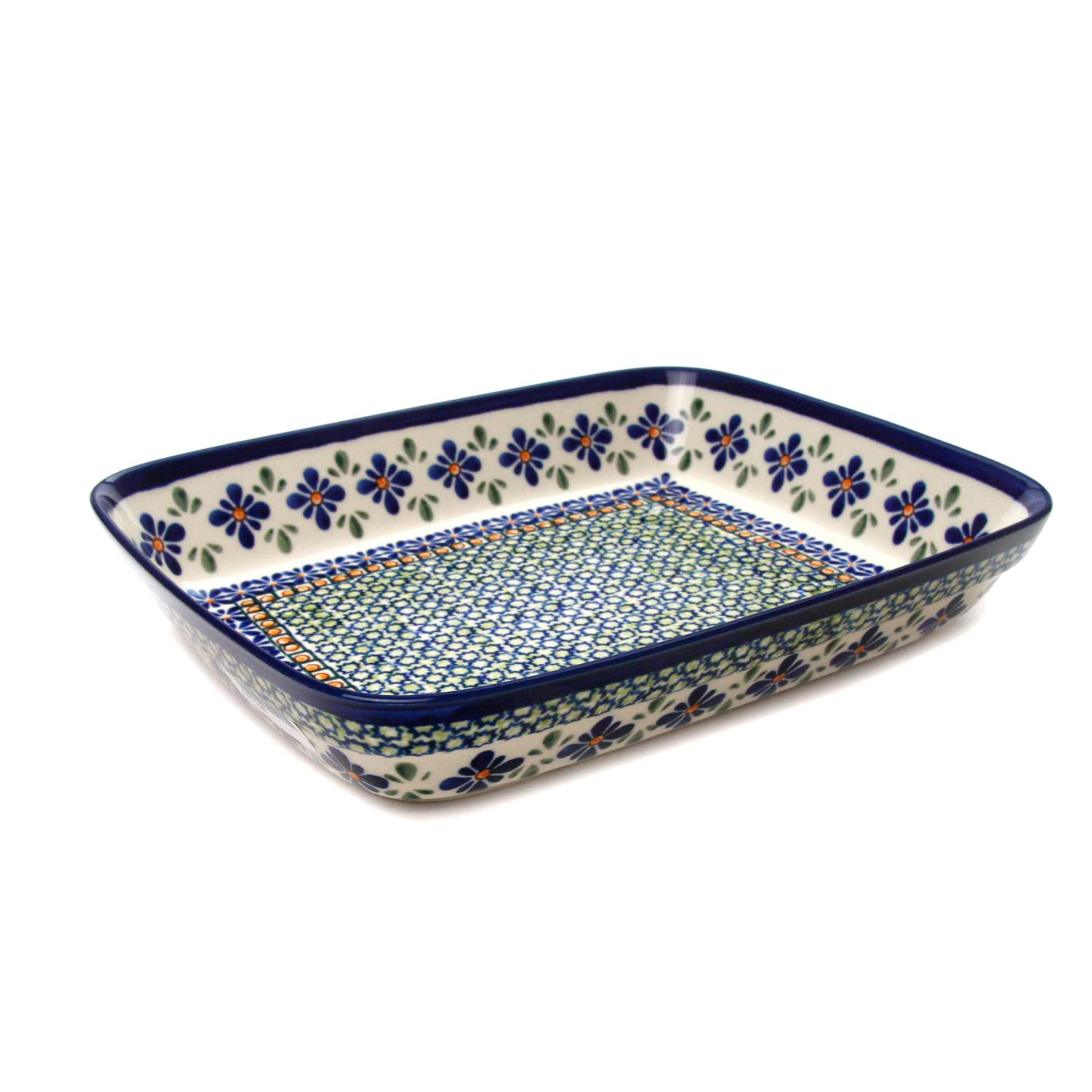 Polish Pottery - スクエアボウル　大　ガリア　ポーリッシュポタリー　オーブン・食洗機使用可能 オーブン皿・スクエア・大・ポーリッシュポタリー(ポーランド食器)