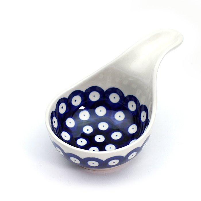 新品　ポーリッシュポタリー 持ち手付きボウル　ポーランド食器 持ち手付き小鉢・ポーリッシュポタリー(ポーランド食器)