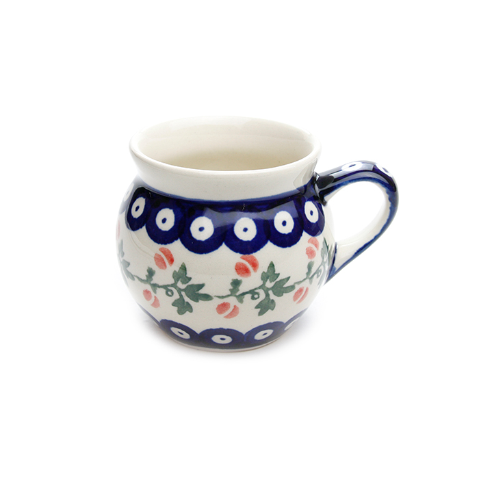 桜　ポーリッシュポタリー マグカップ（小）ポーリッシュポタリー(ポーランド食器)