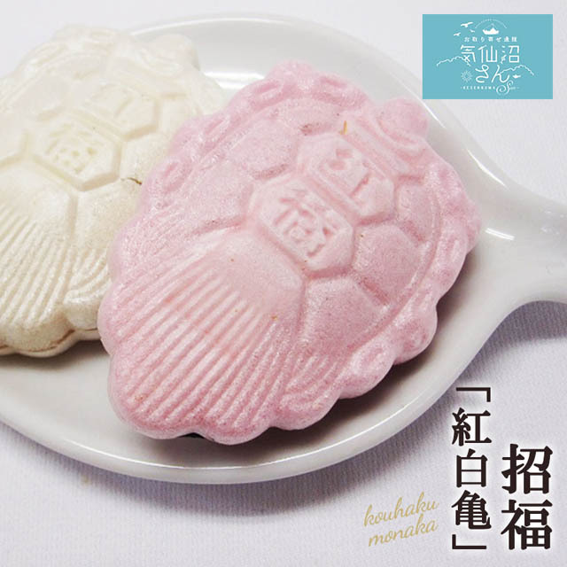 長寿亀が紅白そろって縁起がいい♪お祝用　お引き出物　に喜ばれる逸品！