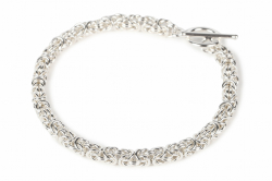 シルバービザンチンブレスレット　0.8-4.5 S