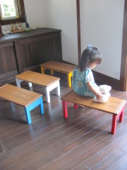 サイズオーダー・子供用ベンチ　イス