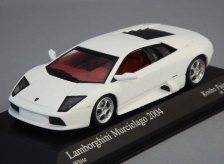 【ポイント交換用4800P】ミニチャンプス1/43　ランボルギーニ　ムルシエラゴ　ホワイト　京商フェア2007