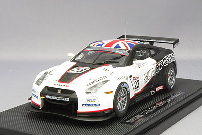 エブロ　日産　GT-R GT1 2009 プレゼンテーション　シルバーストーン エブロ 日産 GT-R GT1 2009 プレゼンテーション シルバー