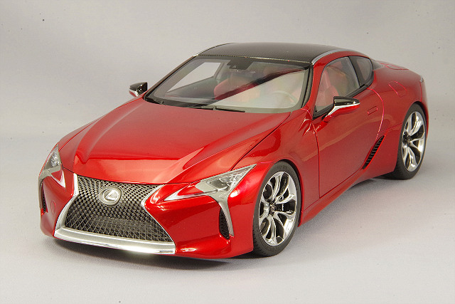 オートアート コンポジット 1 18 レクサス Lc500 メタリックレッド インテリアカラー ダークローズ