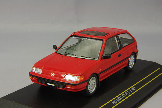 エブロ 1/43 ホンダ シビック 7代目 EU型 レッド