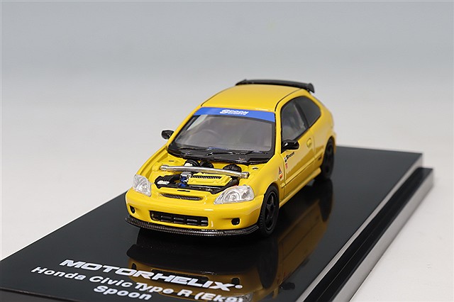 イグニッションモデル　限定　CIVIC (EK9) Type R　シビック イグニッションモデル 1/18 ホンダ シビック (EK9) Type R イエロー