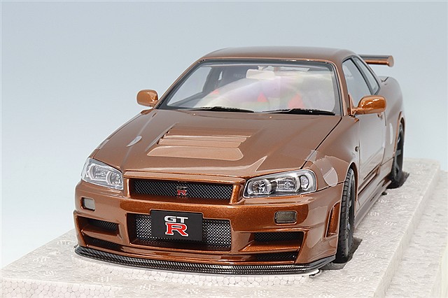 MOTORHELIX 日産 スカイライン GTR R34 1/18 1/18 Motorhelix Nissan Skyline GT-R GTR (R34) Z-Tune (Orange