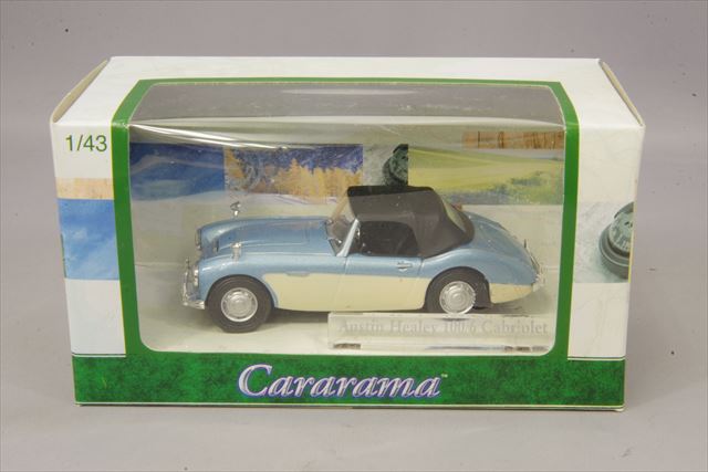 ,カララマ 1/43 オースチン ヒーリー 100/6 カブリオレ ライトブルー/クリーム クローズタイプ ソフトトップ