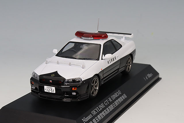 RAI'S 1/43 日産 スカイライン GT-R (BNR34) 2020 埼玉県警察高速道路