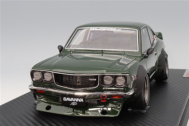 【限定100台】マツダ サバンナ S124A マットブラック イグニッションモデル 1/18 マツダ サバンナ (S124A) セミ
