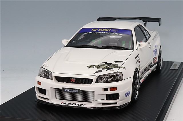 イグニッションモデル 1/18 TOP SECRET 34GT-R (BNR34) ホワイト