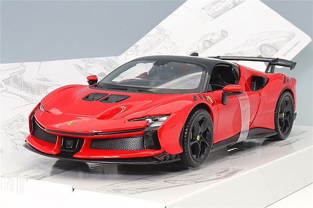 ブラーゴ 1/18 フェラーリ SF90 ストラダーレ アセット フィオラノ ブラゴ 1/18 SF90 ストラダーレ アセット フィオラノ レッド