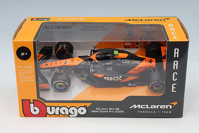 ブラゴ 1/43 マクラーレン F1チーム MCL38 2024 F1 モナコGP セナ