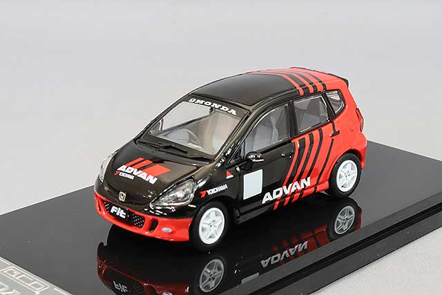 GCD 1/64 ホンダ フィット GD 右ハンドル イエロー