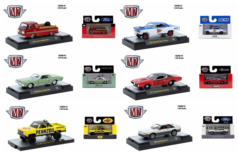 M2マシーンズ 6台セット M2 Machines AutoThentics Release 101 : 1/64 Complete Set Of