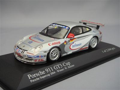 ・ミニチャンプス 1/43 ポルシェ 911 GT3 カップ INFINEON 2004 ポルシェ スーパーカップ ウィナー #5 W.ヘンツラー