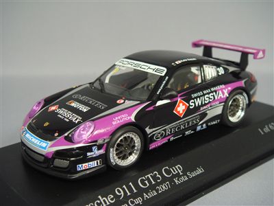 ミニチャンプス 1/43 ポルシェ 911 GT3 カップ 2007 マカオ カレラ