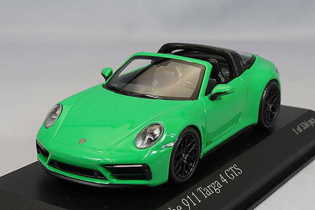 ミニチャンプス 1/18 ポルシェ 911 (992) タルガ4 GTS 2021 グリーン