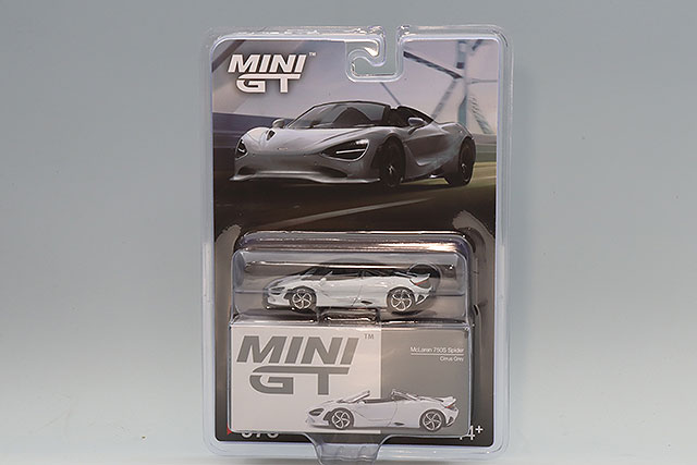 MINI GT マクラーレン F750S (サロスグレー) チェイスカー MINI GT 1/64 (ダイキャスト製) マクラーレン 750S スパイダー