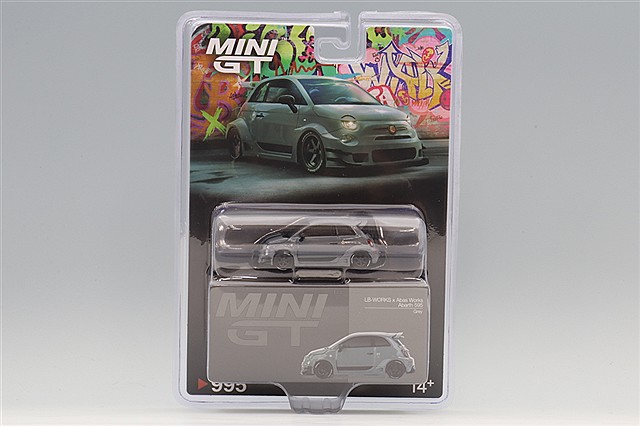 TOP SPEED 1/18 アバルト 595 LB-WORKS x Abas Works ガラ ホワイト